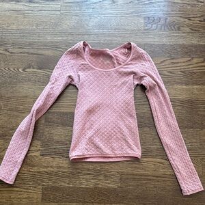 Pink Long Sleeve Women's Top
